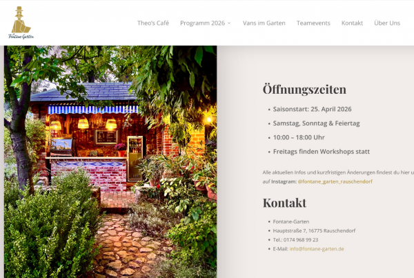 Fontane Garten Portfolio